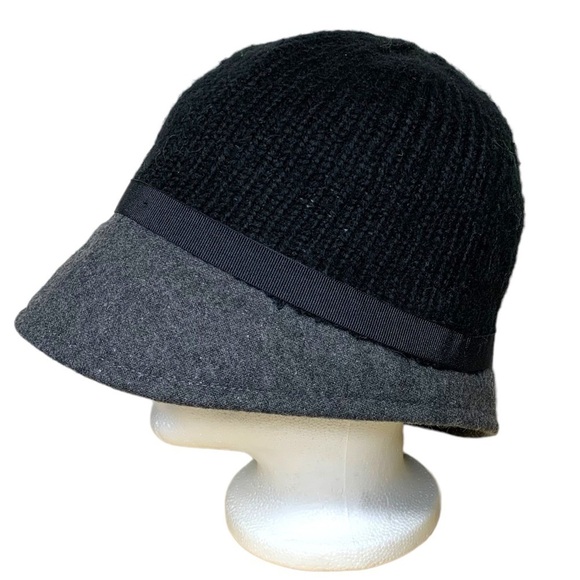San Diego Hat Co Feminin Neutral Black Gray Knit Wool Blend Bucket Hat One Size - Picture 2 of 11